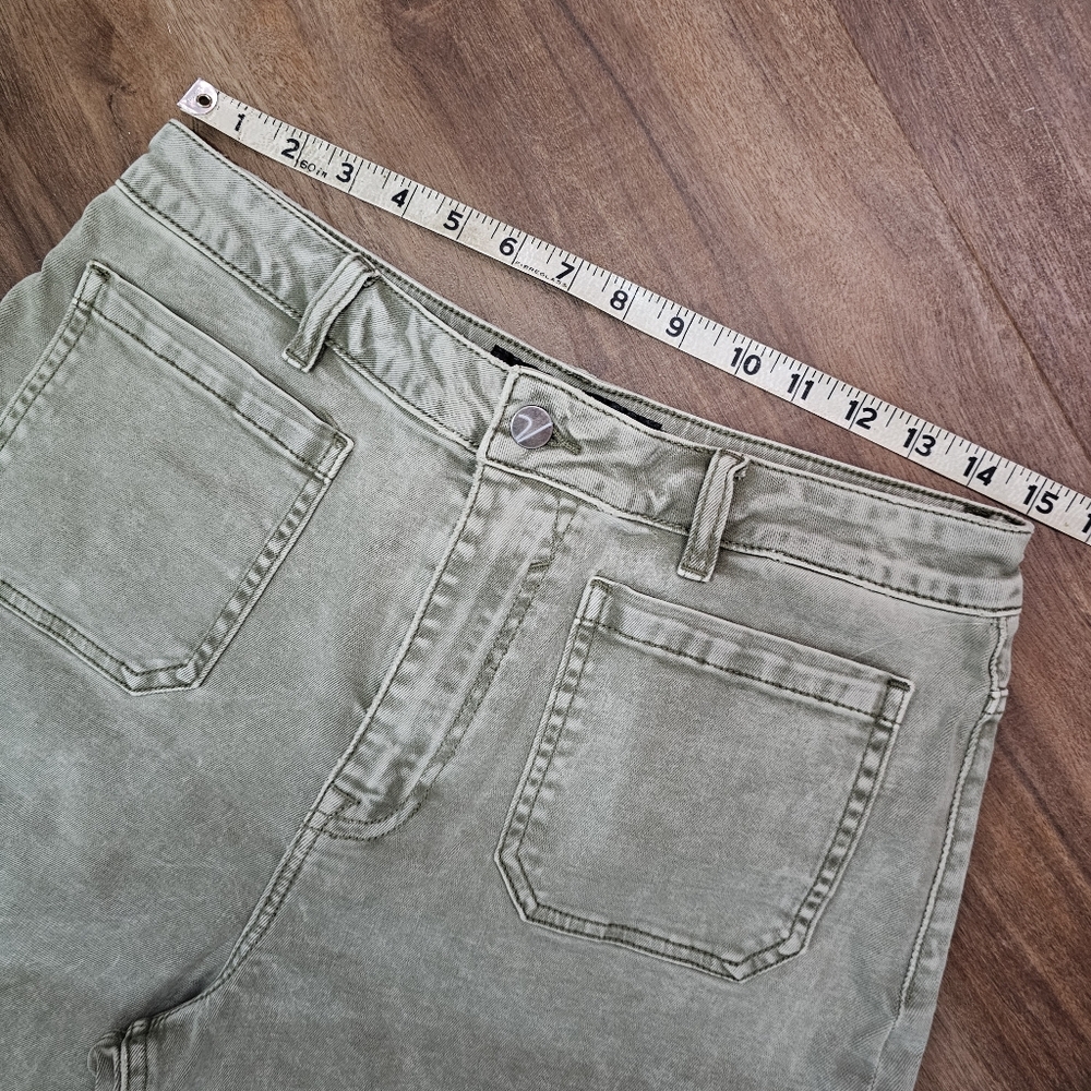 Vigoss Green Wide-Leg Denim Jeans Size 31 - Picture 5 of 8